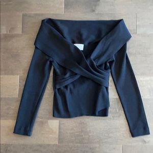 Modern Citizen Off The Shoulder Black Long Sleeve